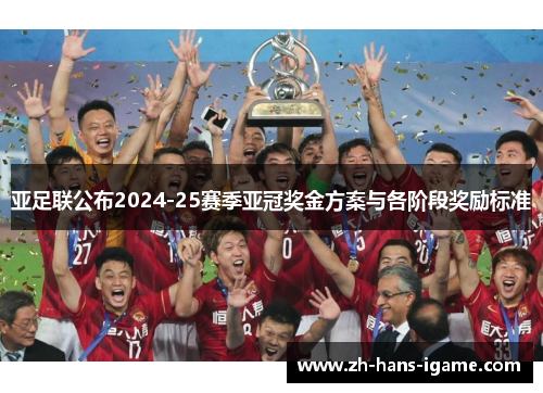 亚足联公布2024-25赛季亚冠奖金方案与各阶段奖励标准